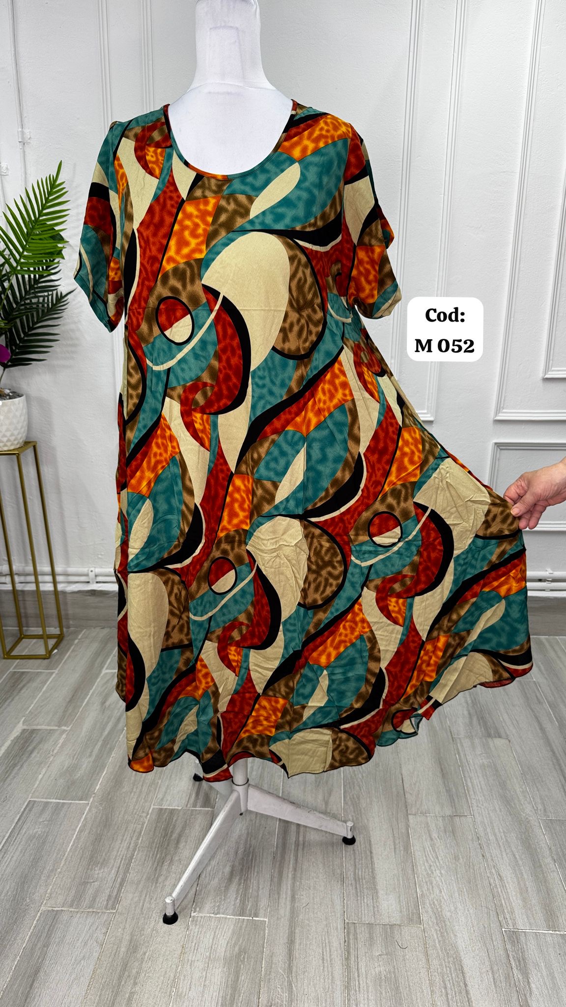 Rochie XXL din Vascoza cod M 052